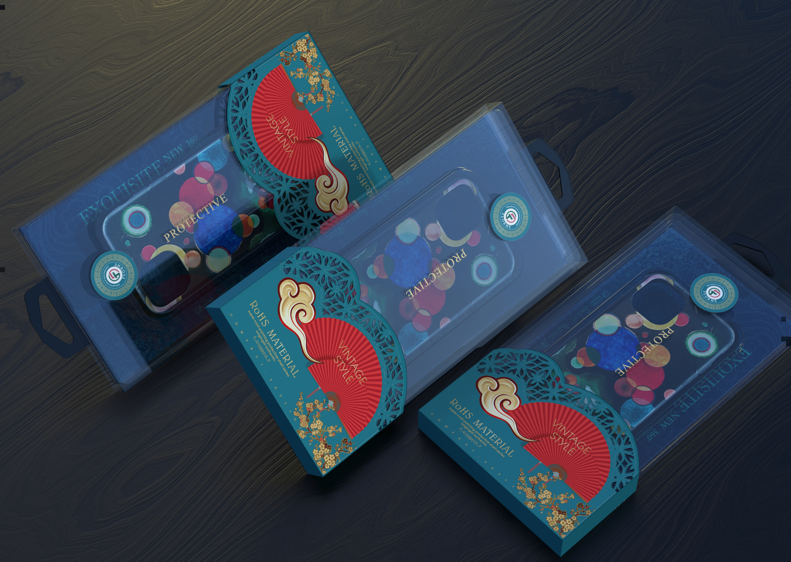 Mobile phone peripheral，Anti-fall protective shell，Mobile phone case packaging，Packaging customization，Digital packaging，3C Electronics，Consumer electronics packaging，Case，