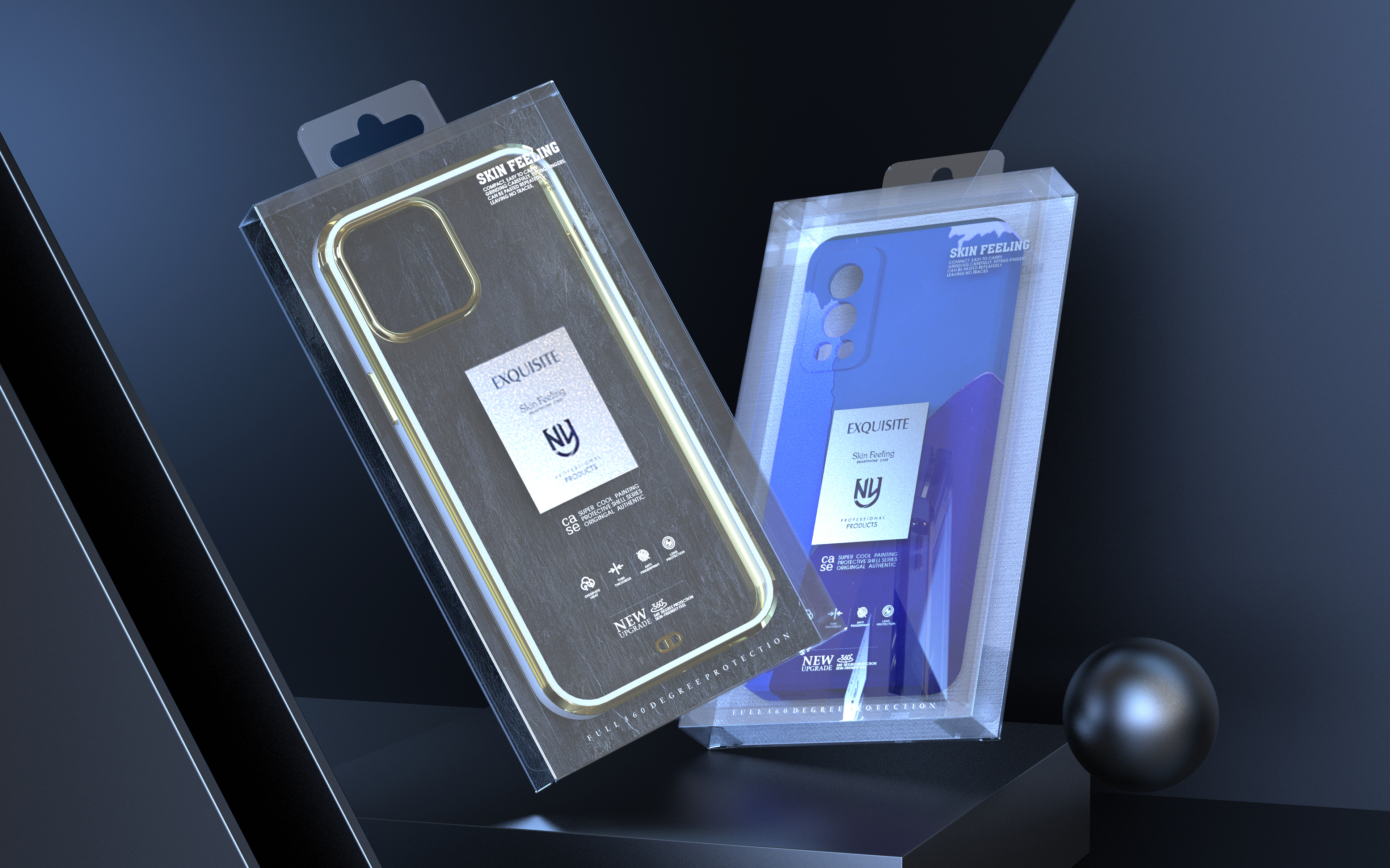 Mobile phone peripheral，Anti-fall protective shell，Mobile phone case packaging，Packaging customization，Digital packaging，3C Electronics，Consumer electronics packaging，Case，