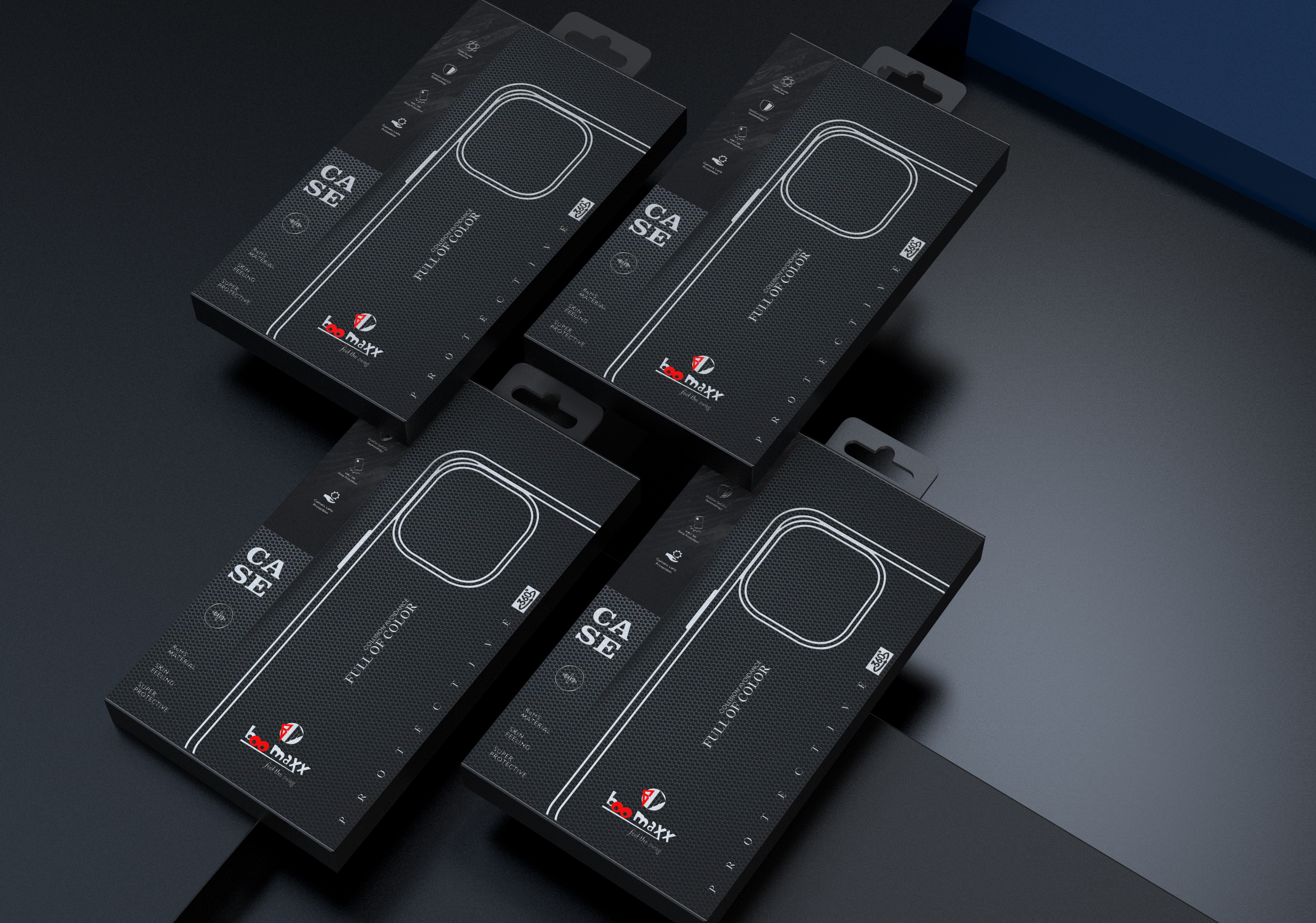 Mobile phone peripheral，Anti-fall protective shell，Mobile phone case packaging，Packaging customization，Digital packaging，3C Electronics，Consumer electronics packaging，Case，