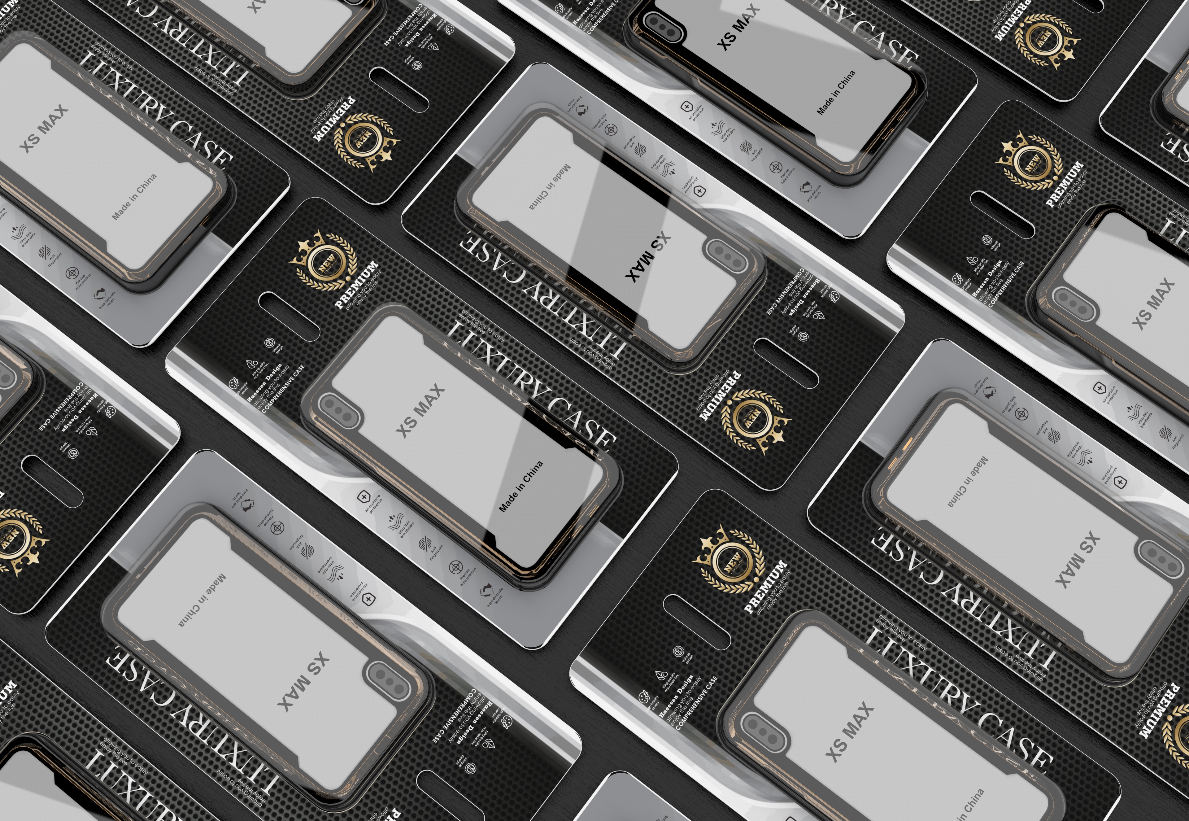 Mobile phone peripheral，Anti-fall protective shell，Mobile phone case packaging，Packaging customization，Digital packaging，3C Electronics，Consumer electronics packaging，Case，