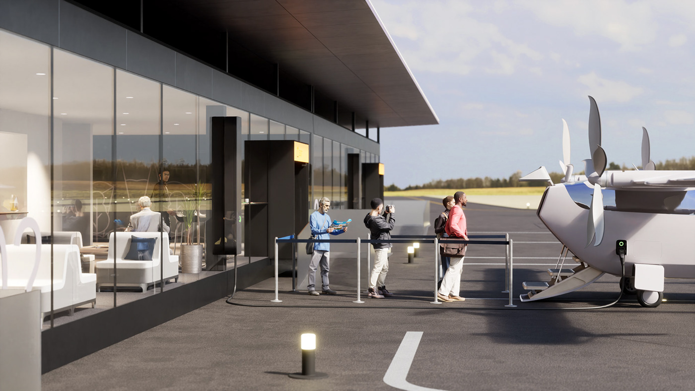 3d，Aircraft architectural design，Future traffic，industrial design，concept，