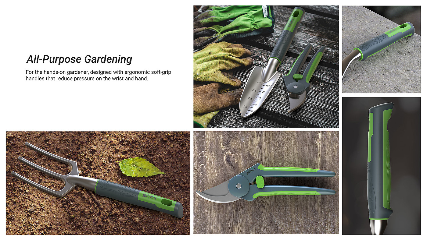 Gardening tools，industrial design，3d，visualization，