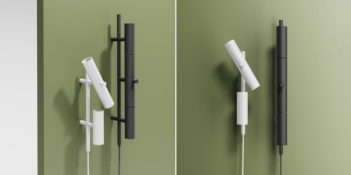 Bamboo lamp，product design，lighting，Wall lamp，concept，