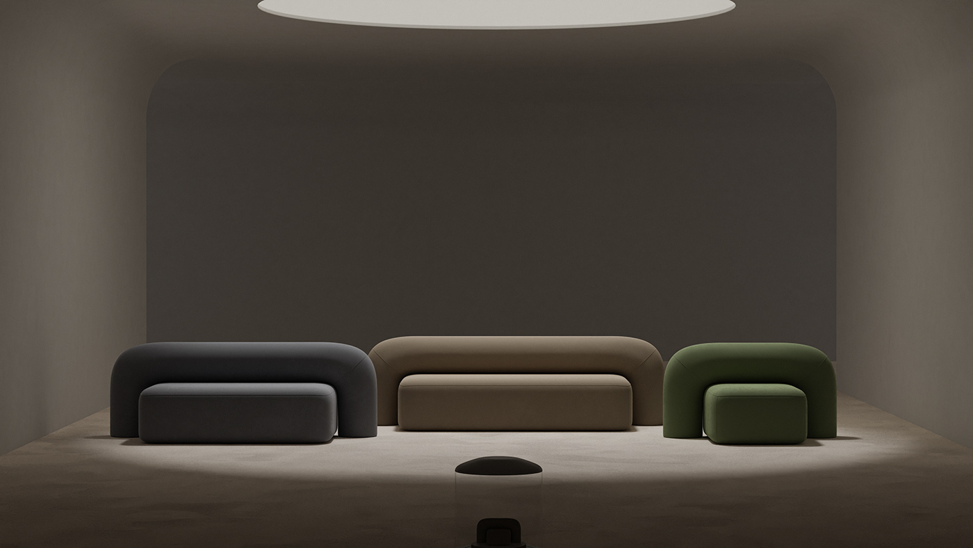 3d，ARTU，product design，furniture，sofa，cgi，Animation art，