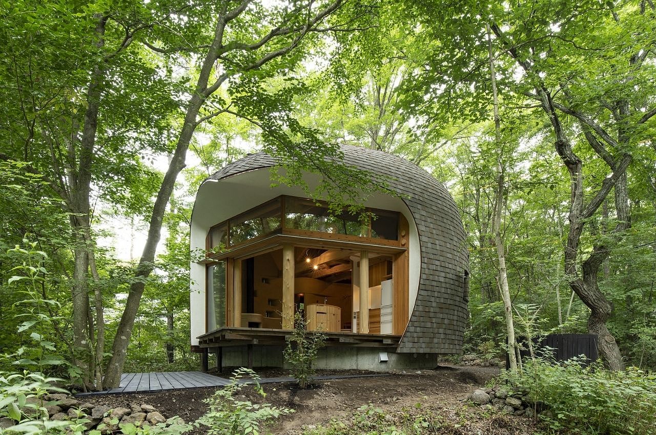 Japan，Organic cabin，cabin，Shell house，