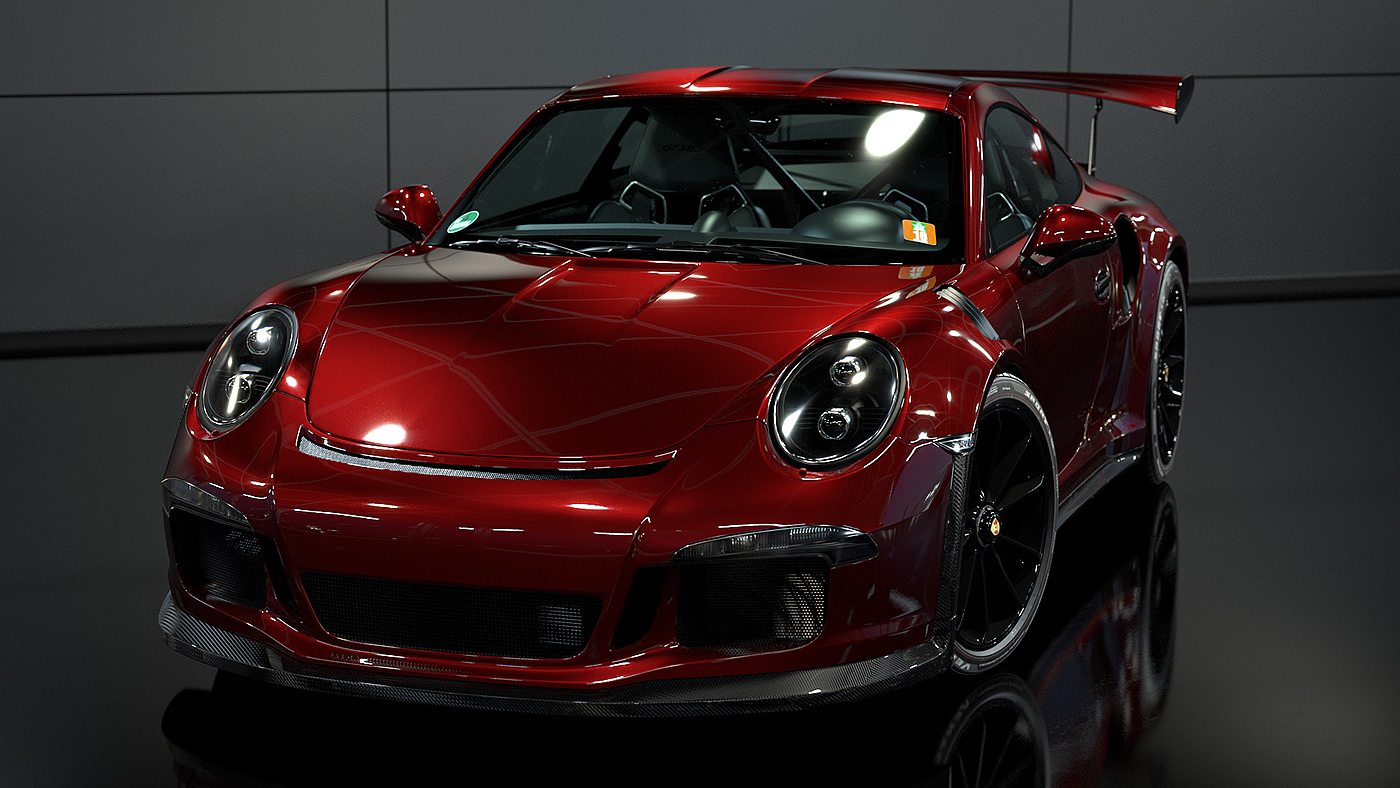 Reprint，automobile，Porsche，gules，