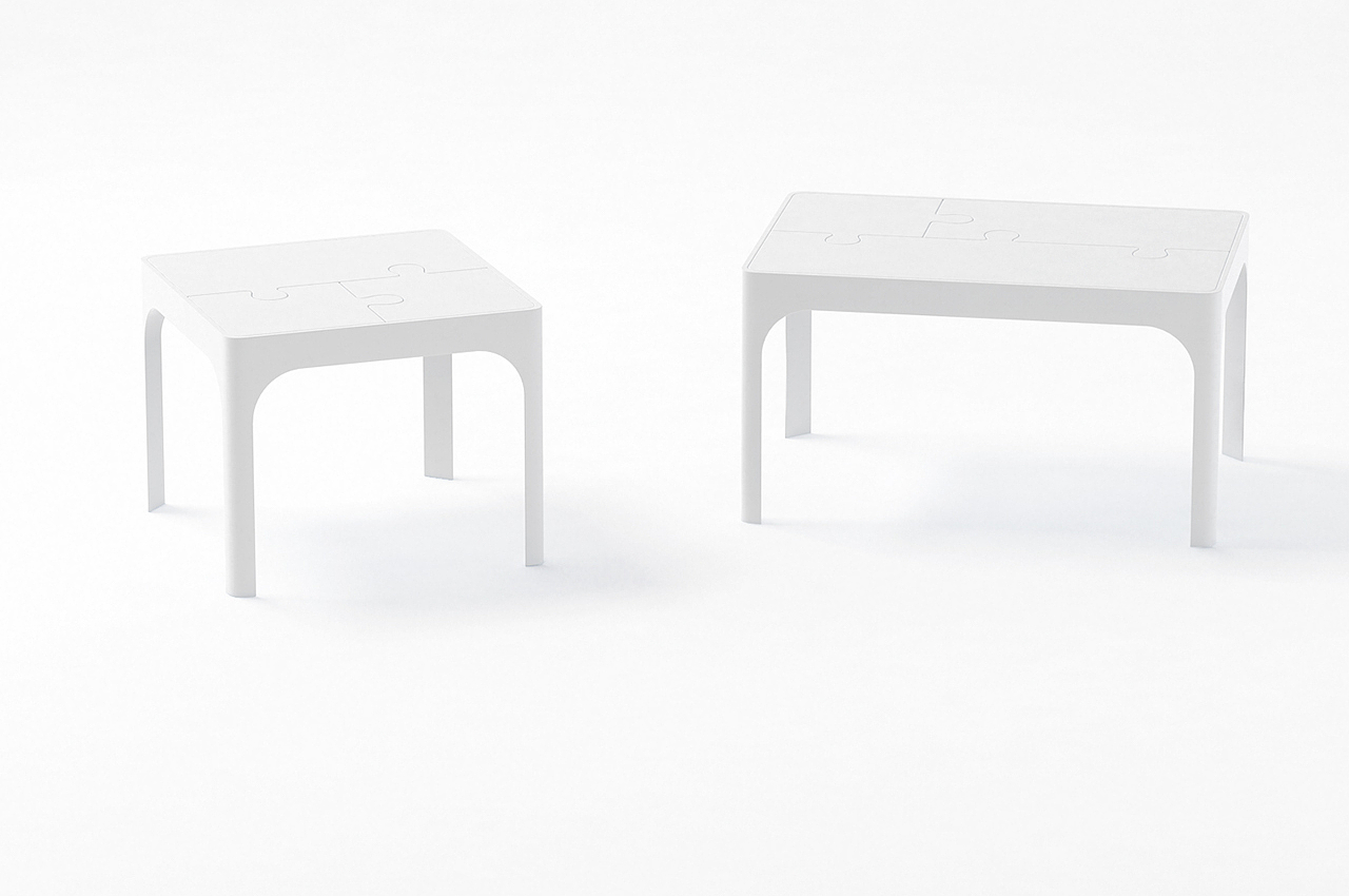 桌子，拼图，托盘，白色，