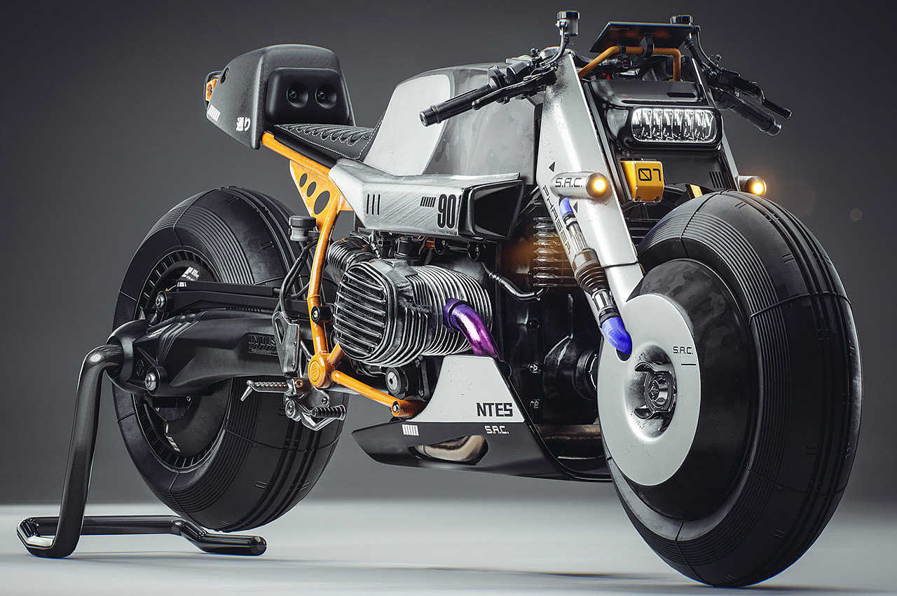motorcycle，industrial design，Metal，R9T UE5，