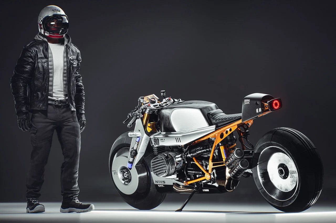 motorcycle，industrial design，Metal，R9T UE5，