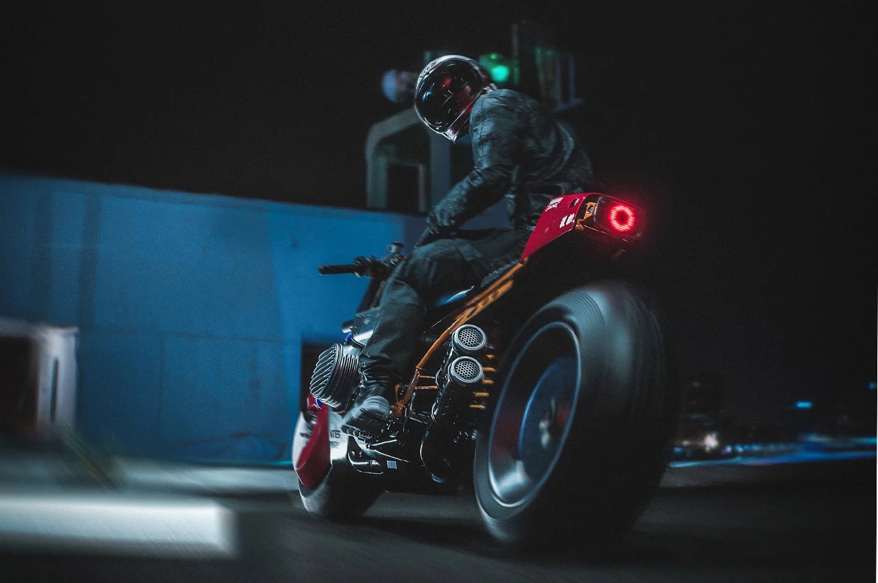 motorcycle，industrial design，Metal，R9T UE5，