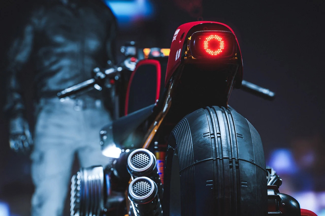 motorcycle，industrial design，Metal，R9T UE5，