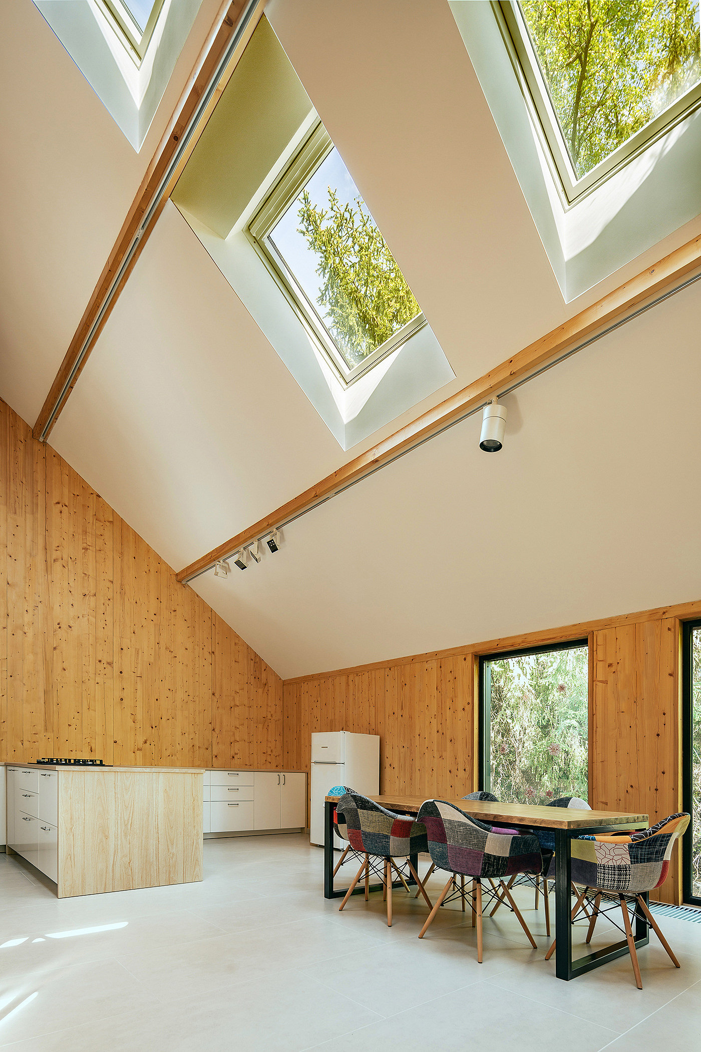 Interior design，prefabricated house，CLT，Minimalist，woodiness，Architecture，