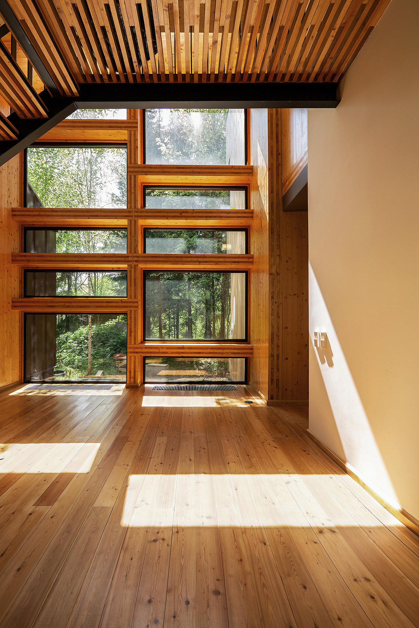 Interior design，prefabricated house，CLT，Minimalist，woodiness，Architecture，