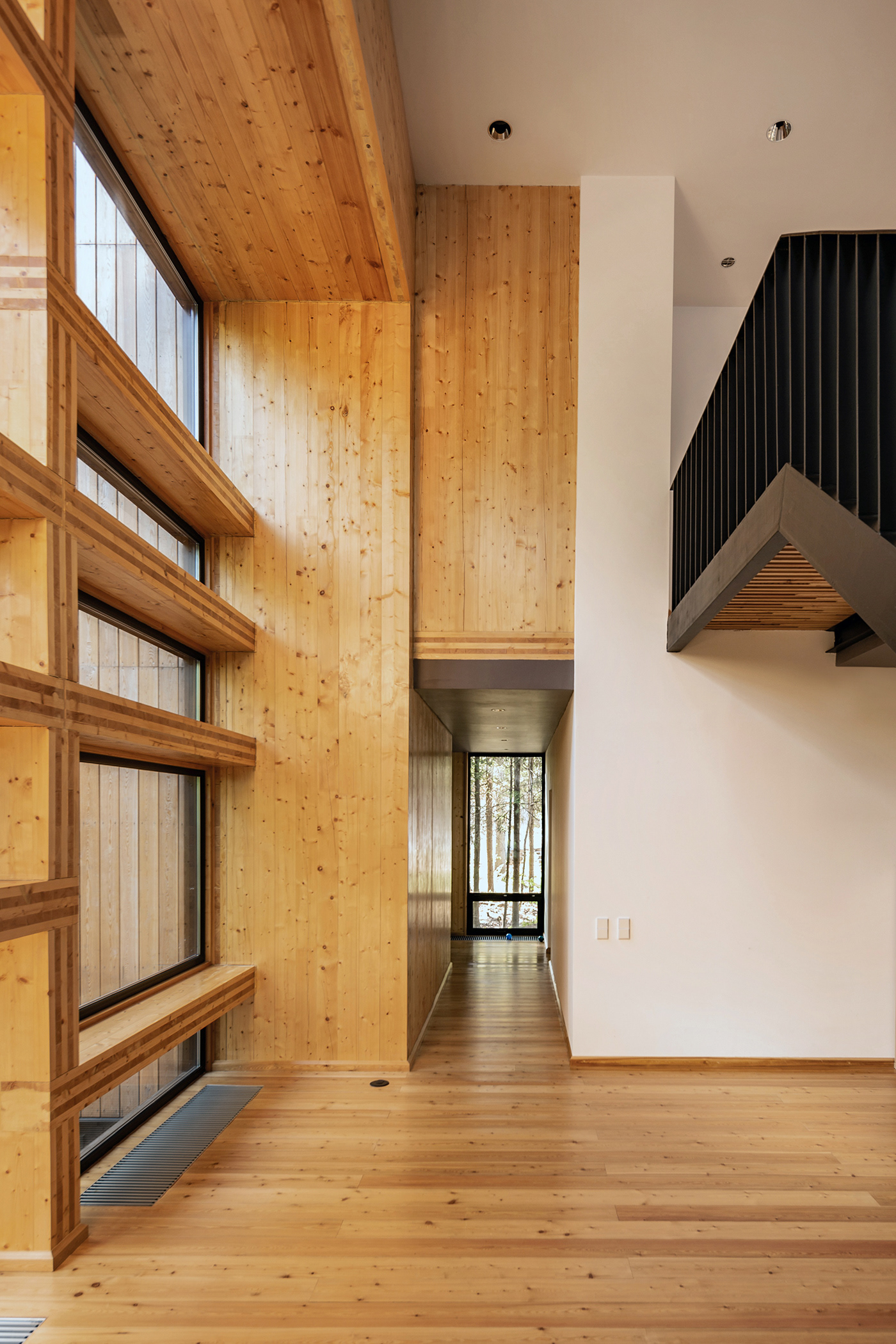 Interior design，prefabricated house，CLT，Minimalist，woodiness，Architecture，