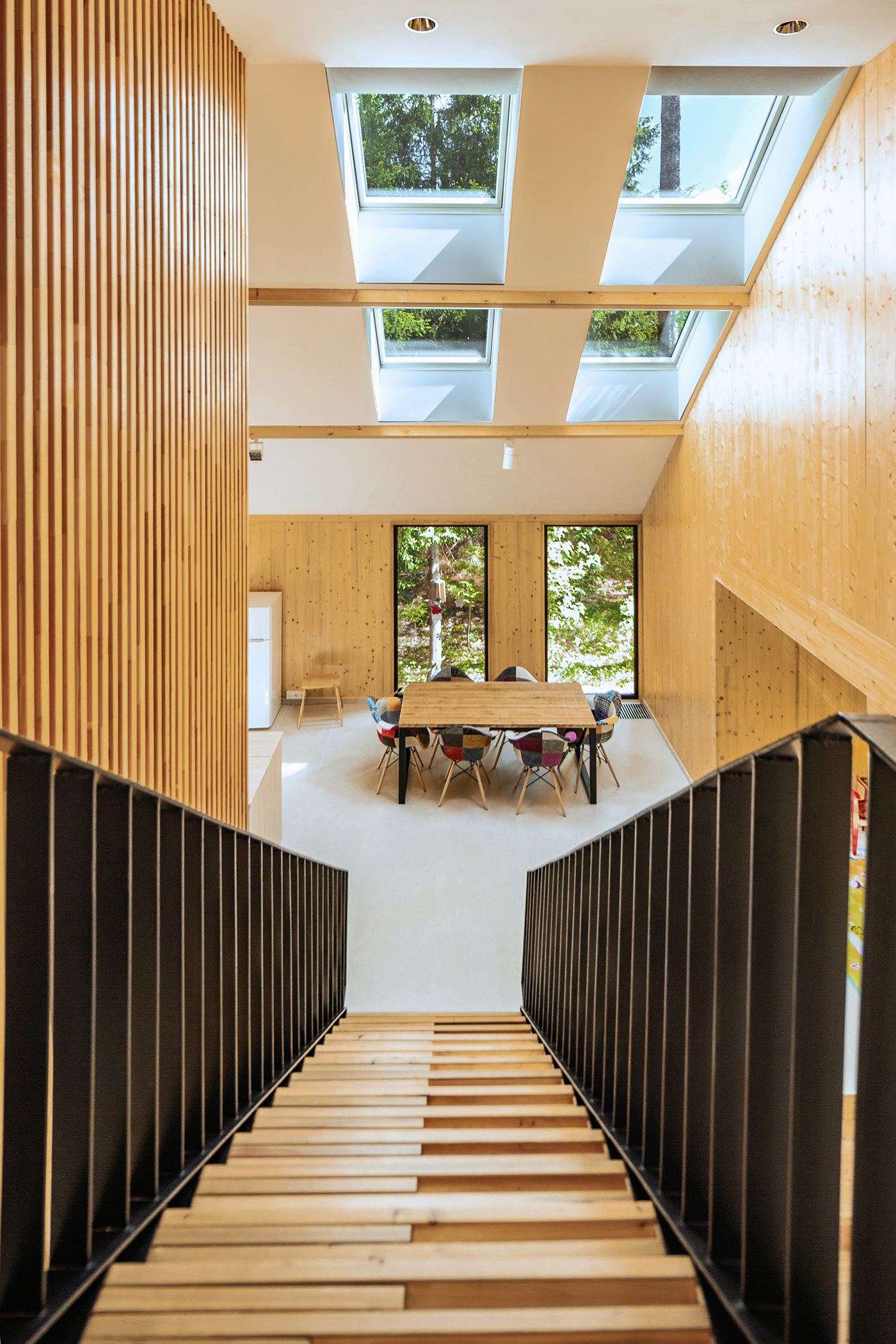 Interior design，prefabricated house，CLT，Minimalist，woodiness，Architecture，