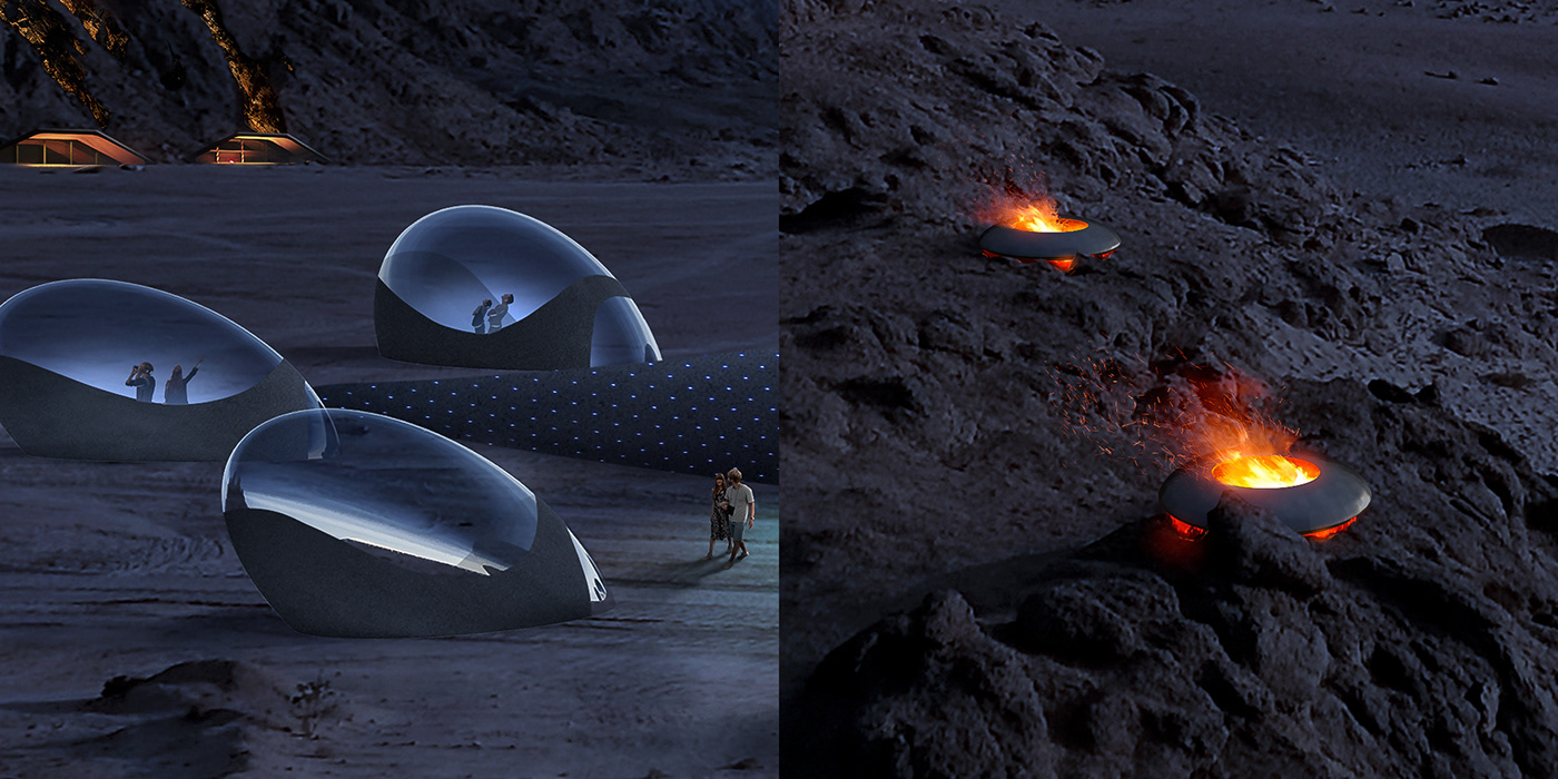 Resort，concept，Art，Future city，