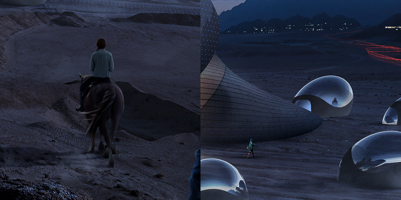 Resort，concept，Art，Future city，