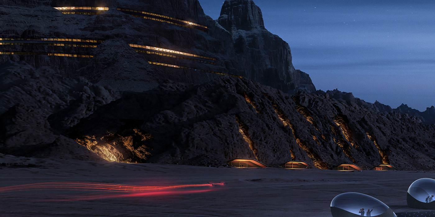 Resort，concept，Art，Future city，