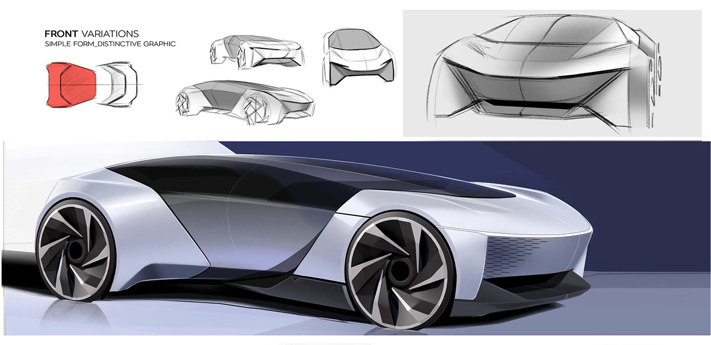 automobile，concept，Render，industrial design，paper，