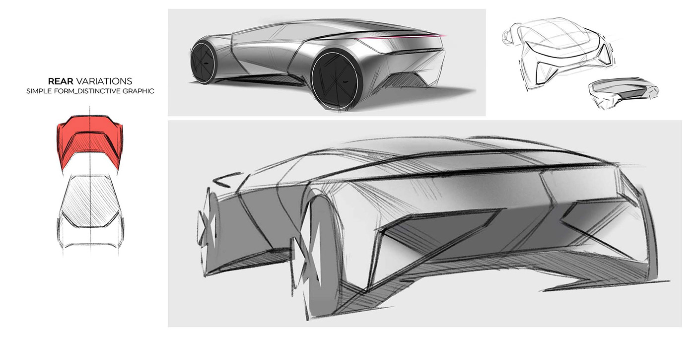 automobile，concept，Render，industrial design，paper，