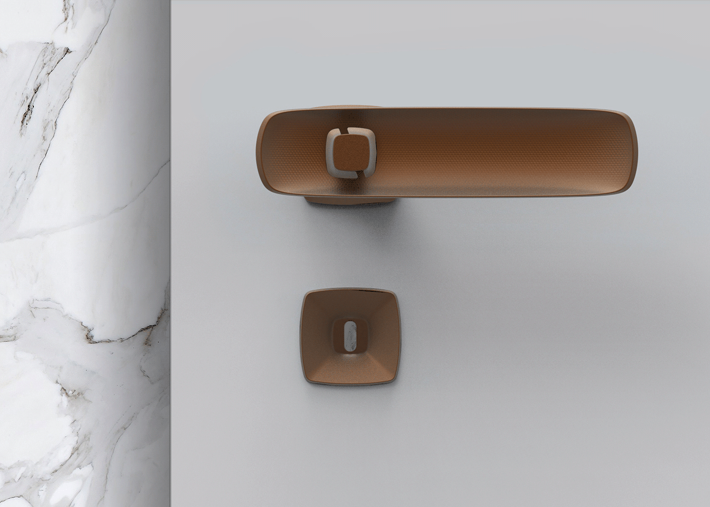 Door handle，Art，brass，