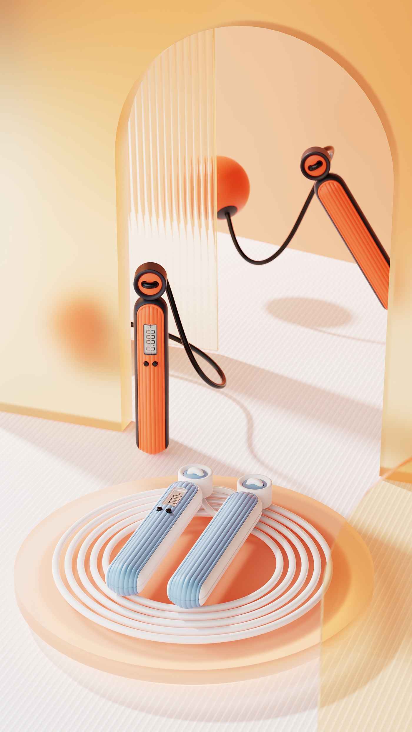 skipping rope，Cordless rope skipping，Bodybuilding，motion，reduce weight，