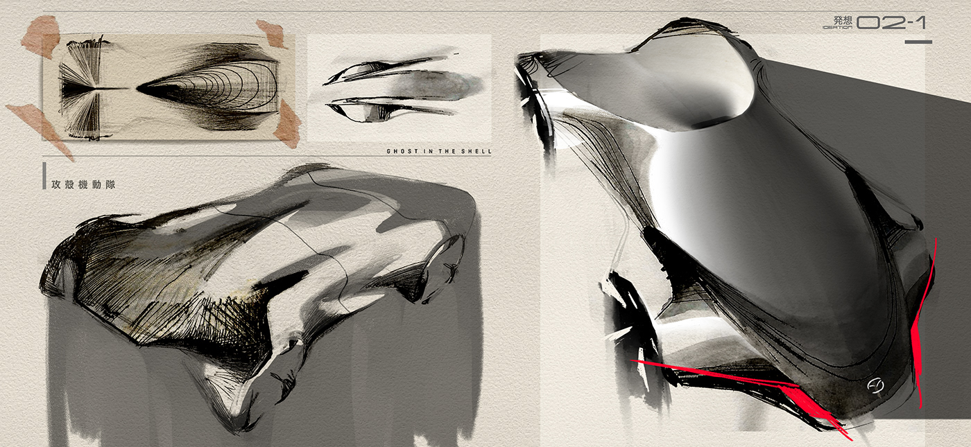 automobile，sketch，mazda，future，