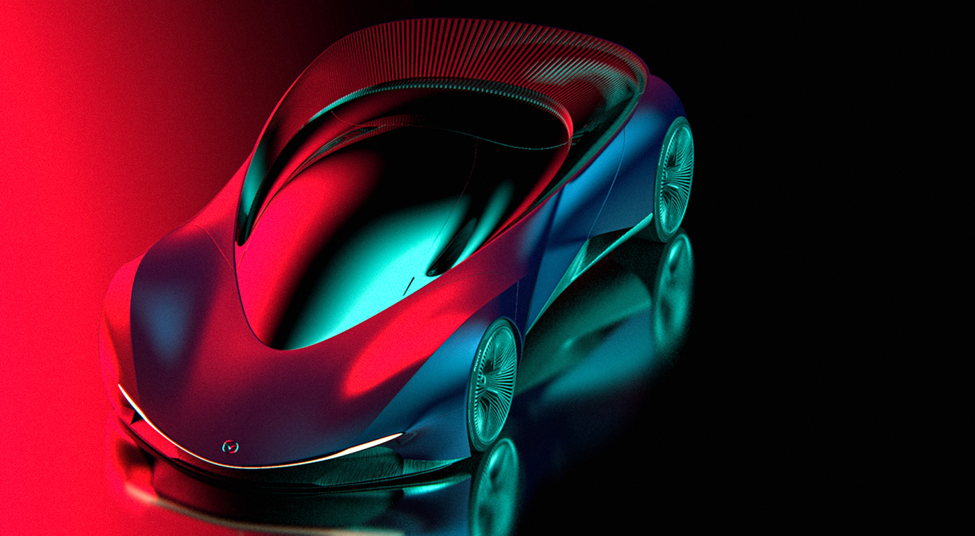 automobile，sketch，mazda，future，