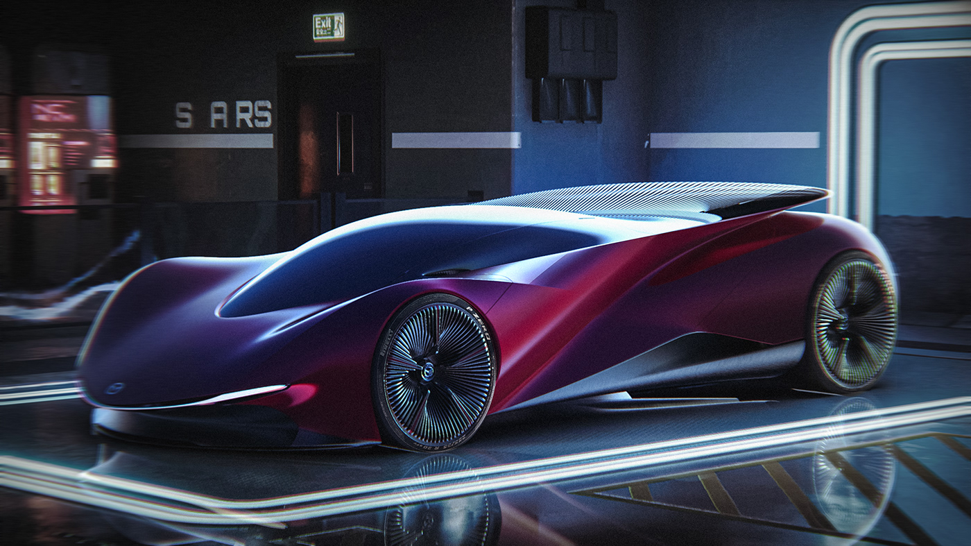 automobile，sketch，mazda，future，