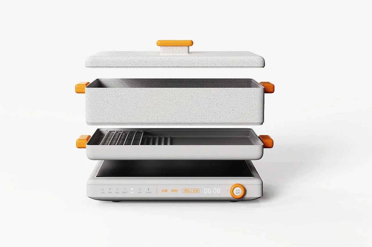 Kitchen appliances，Cooking pot，barbecue，multi-function，