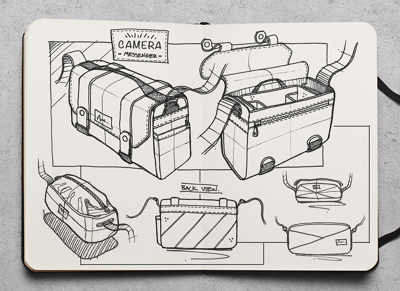 Hand drawn，industrial design，marker pen，