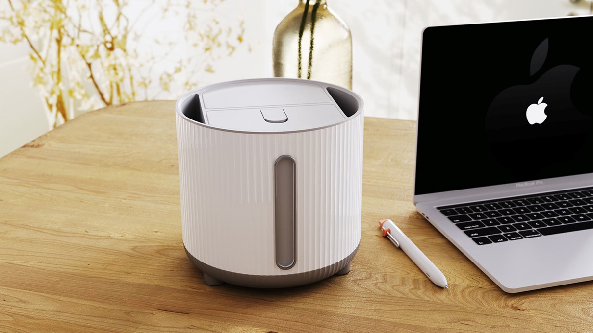 product design，Desktop storage，Tissue box design，Remote control storage，Home product design，High-end concise design，Rotatable，