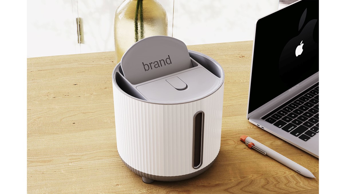 product design，Desktop storage，Tissue box design，Remote control storage，Home product design，High-end concise design，Rotatable，