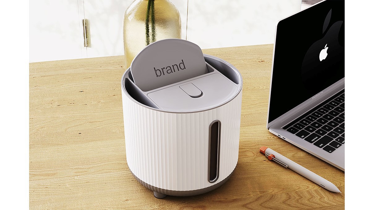 product design，Desktop storage，Tissue box design，Remote control storage，Home product design，High-end concise design，Rotatable，