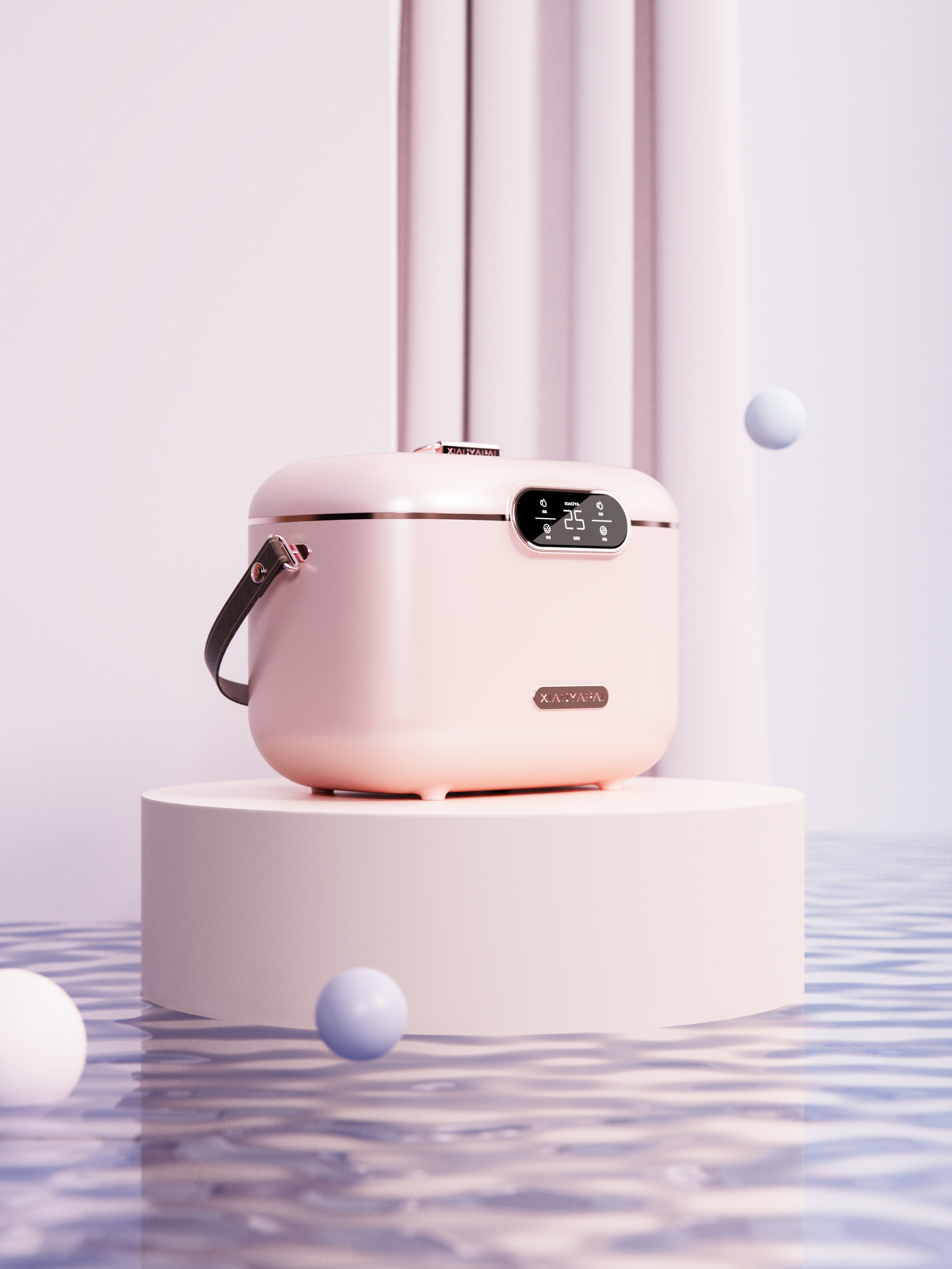 Red design，product design，Mini washing machine，New generation，Appearance design，CMF design，