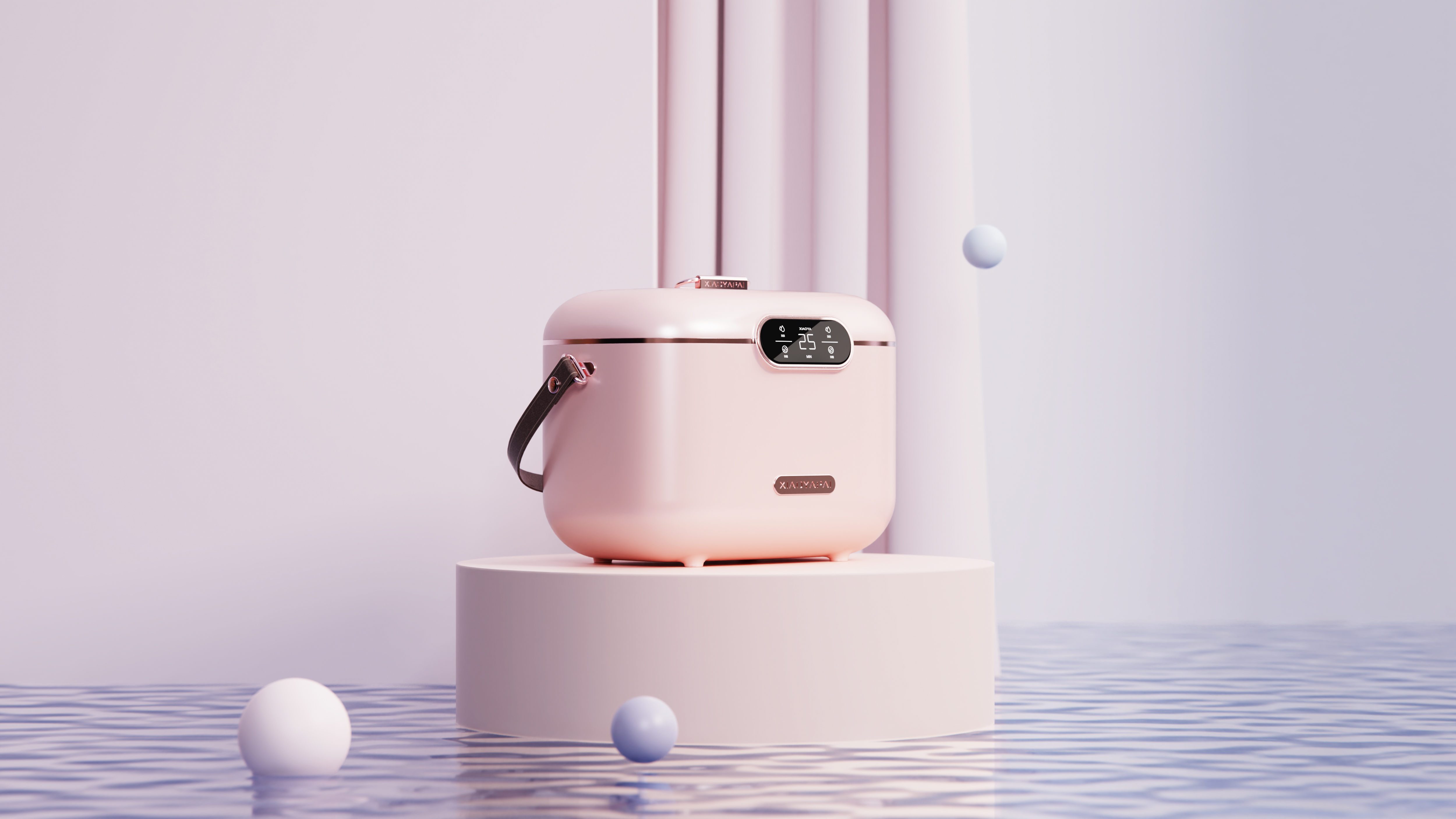 Red design，product design，Mini washing machine，New generation，Appearance design，CMF design，