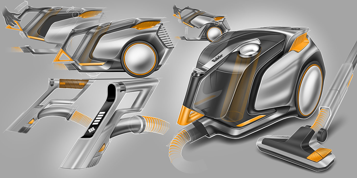 Hand drawn，Vacuum cleaner，Washing machine，