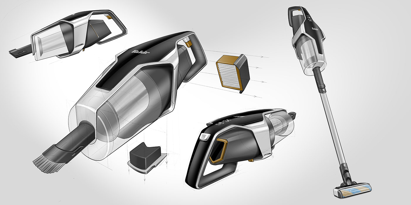 Hand drawn，Vacuum cleaner，Washing machine，