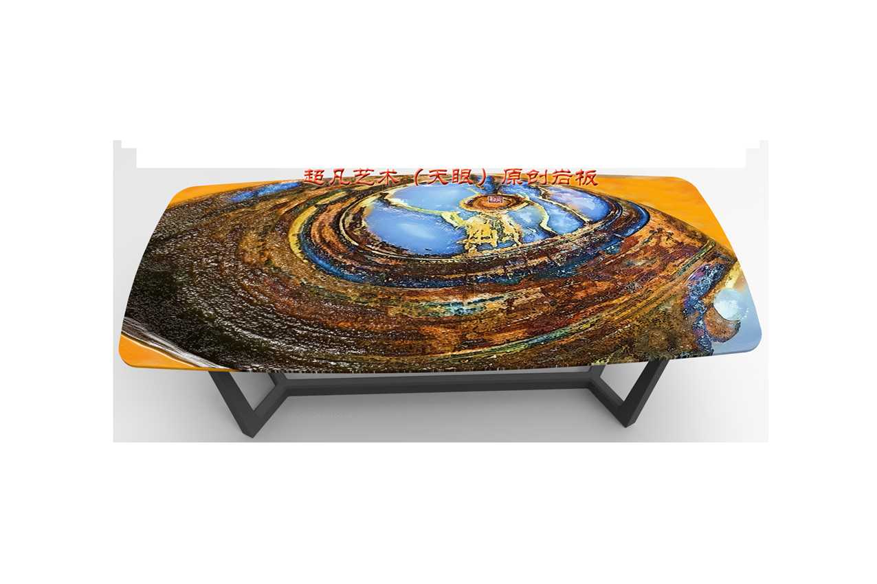 High temperature fired rock board furniture，High-end art porcelain painting，Professional customization of personalized art，Sky Eye Art Rock Painting，Extraordinary art micahso，
