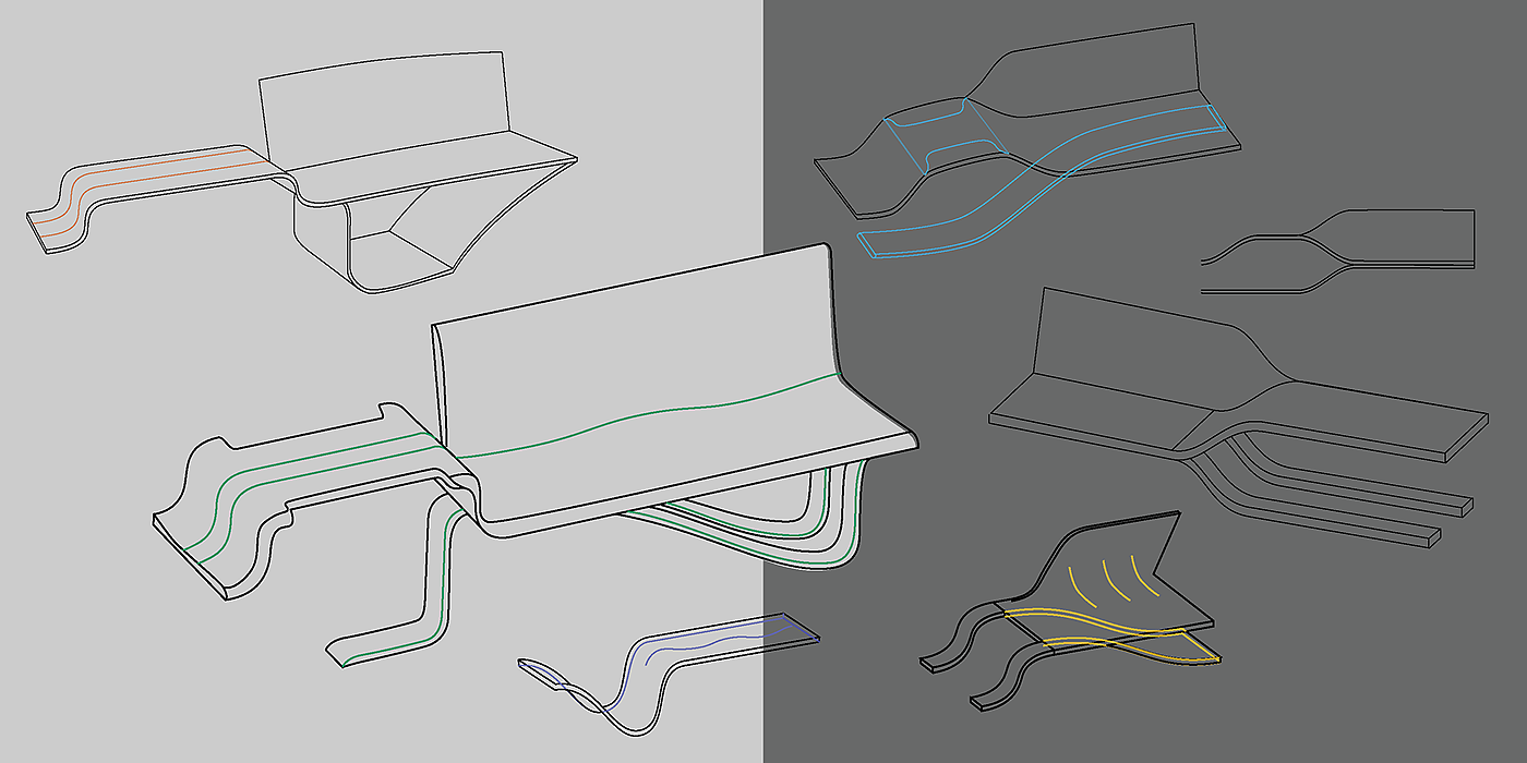chair，communal facilities，product design，Airport seat，industrial design，