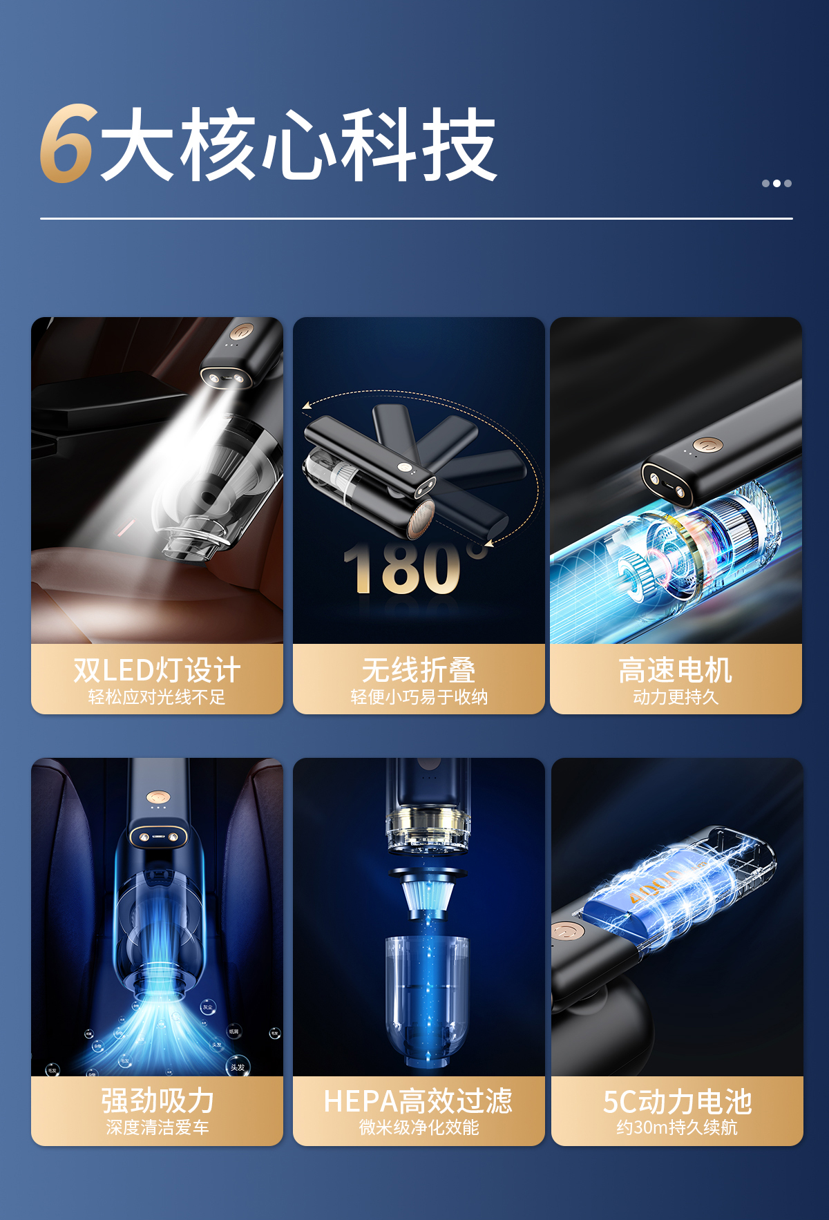 Automobile，Original design，Folding and easy storage，Vacuum cleaner，Hot selling items，simple style ，Small volume and large suction，