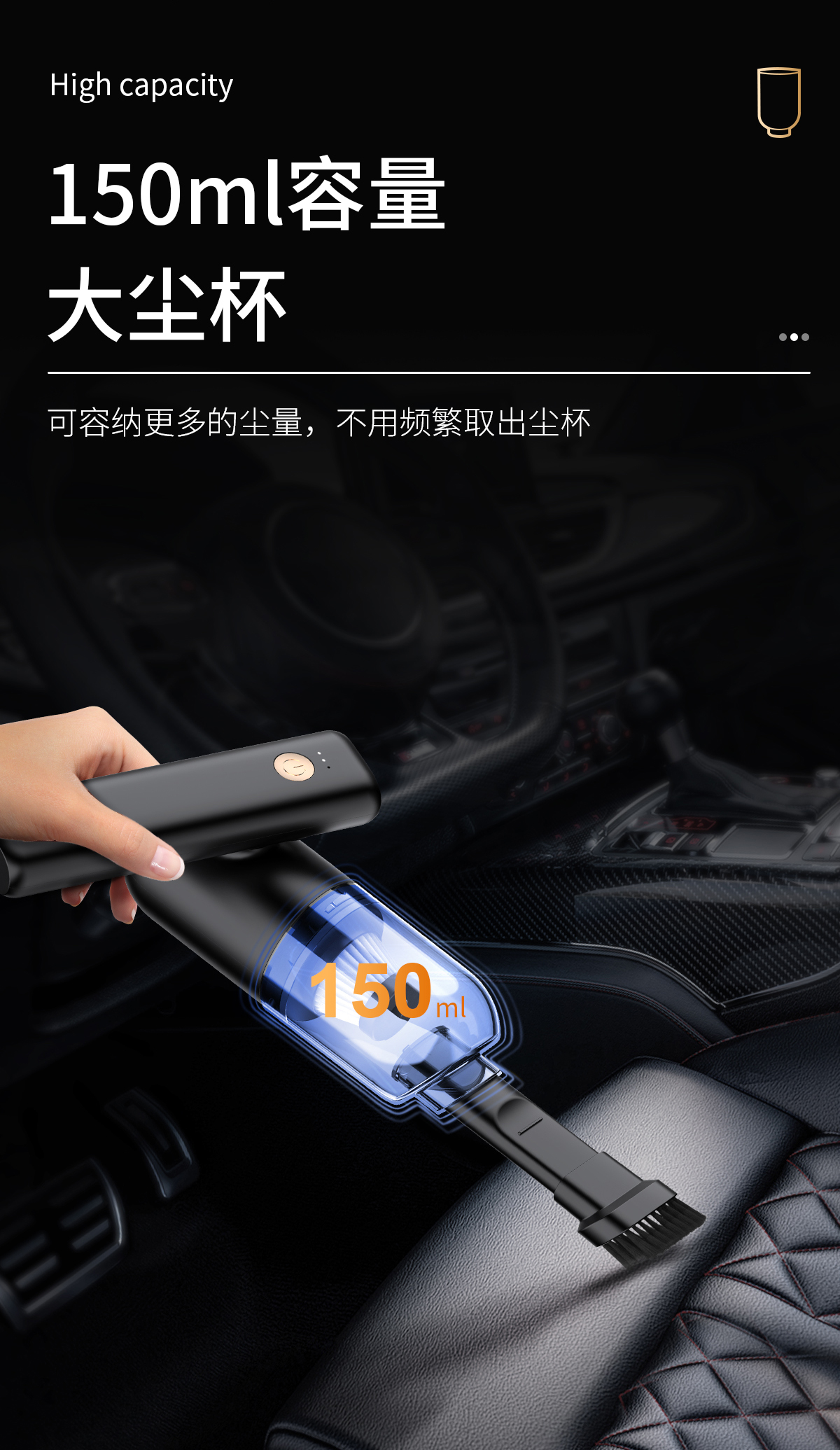 Automobile，Original design，Folding and easy storage，Vacuum cleaner，Hot selling items，simple style ，Small volume and large suction，