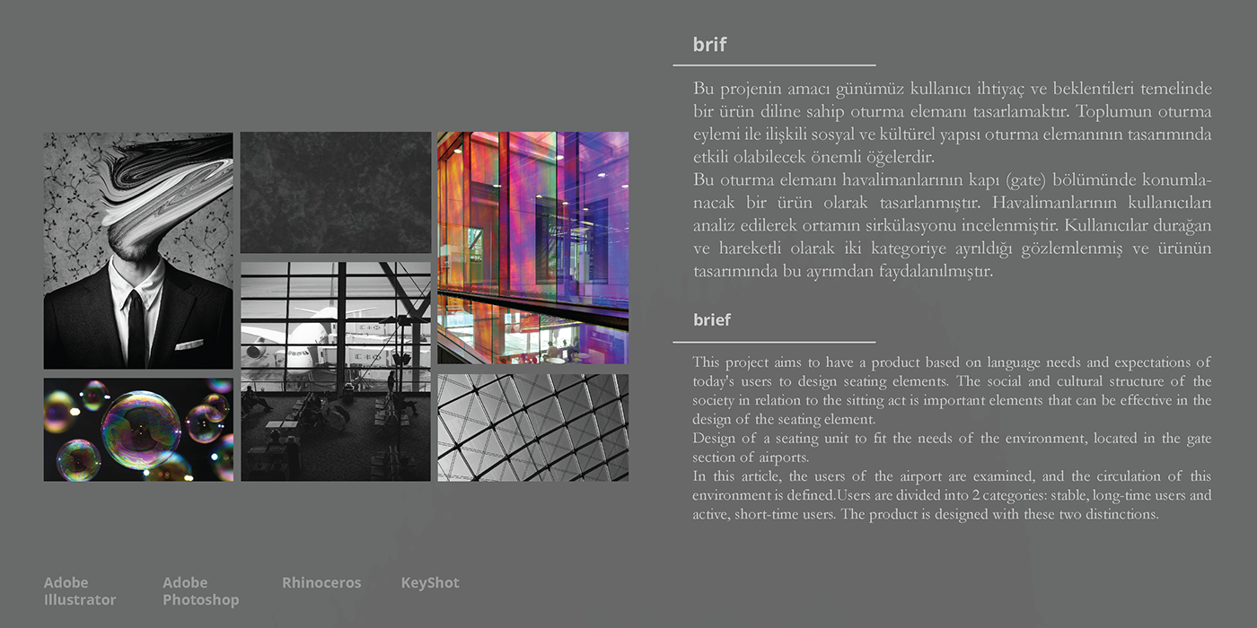 chair，communal facilities，product design，Airport seat，industrial design，