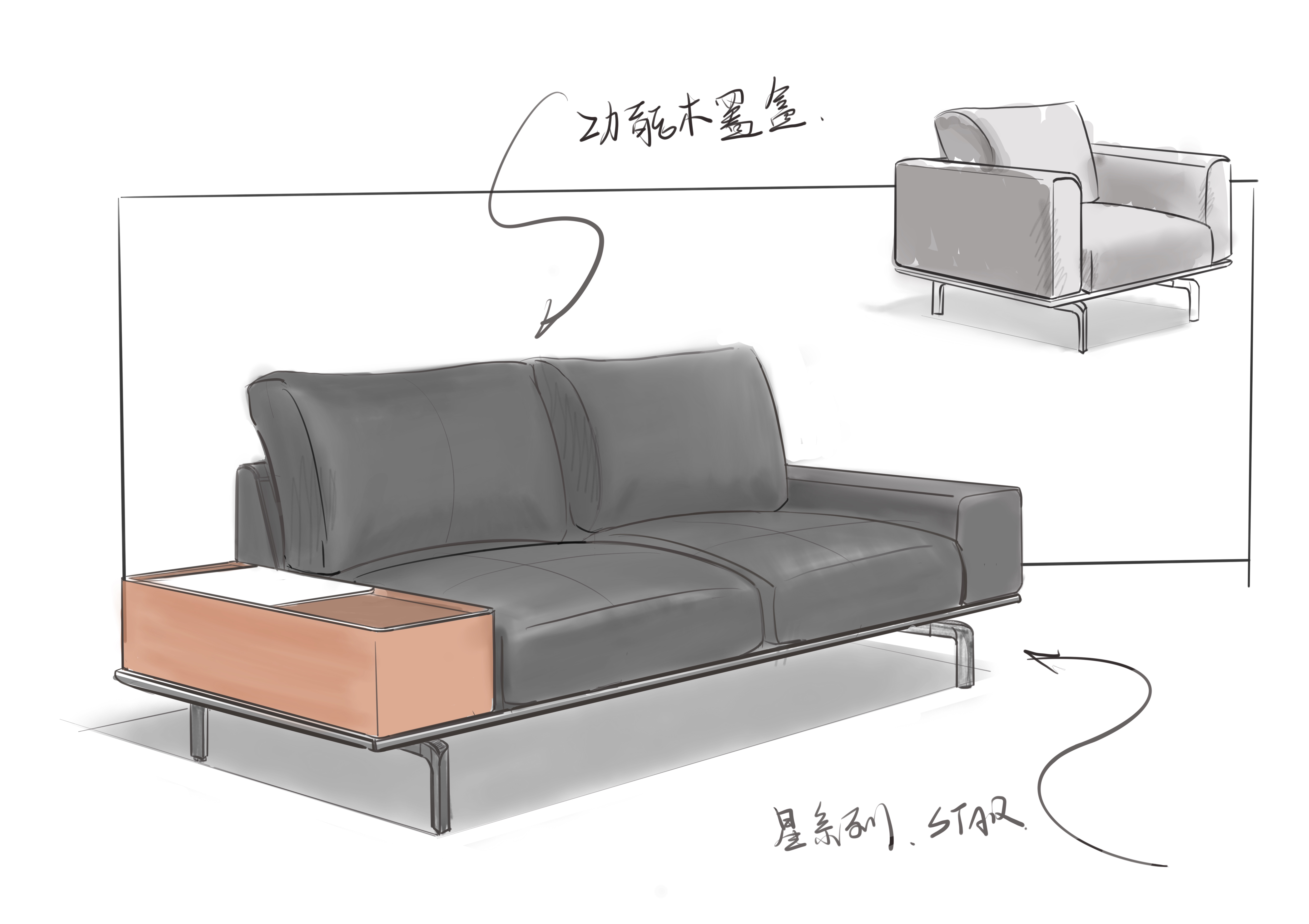 furniture design ，sofa，product design，Sectional sofa，modularization，Office furniture ，