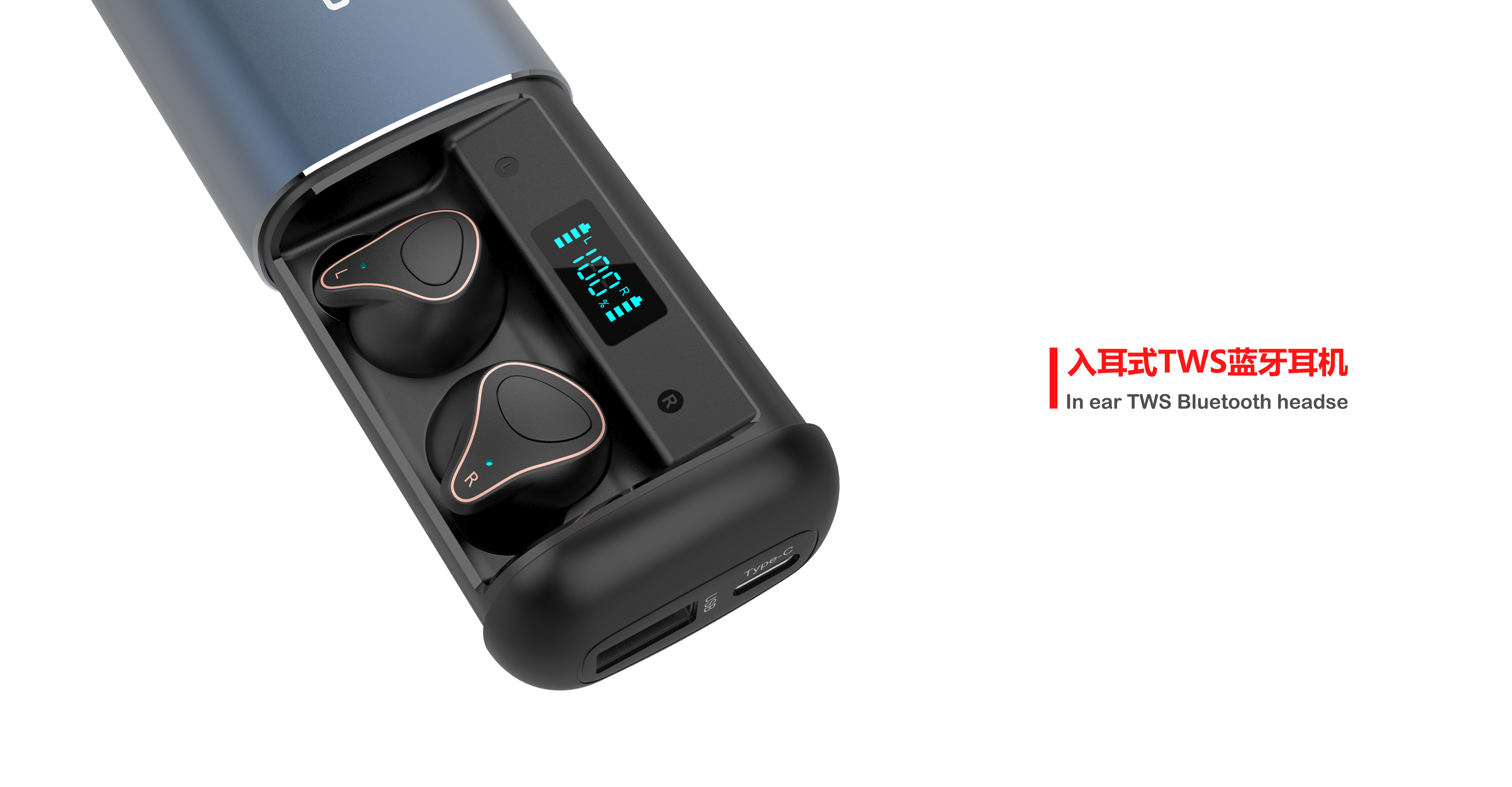 Sports headset，In-ear TWS Bluetooth Headset，