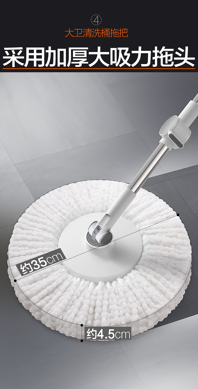 Home cleaning products，Household mop，Rotary mop，