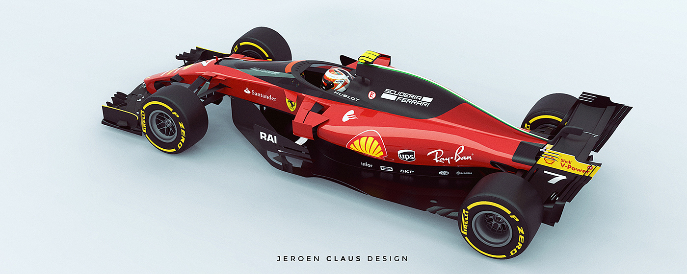 Ferrari，SF18H，ferrari，racing，vehicle，industrial design，