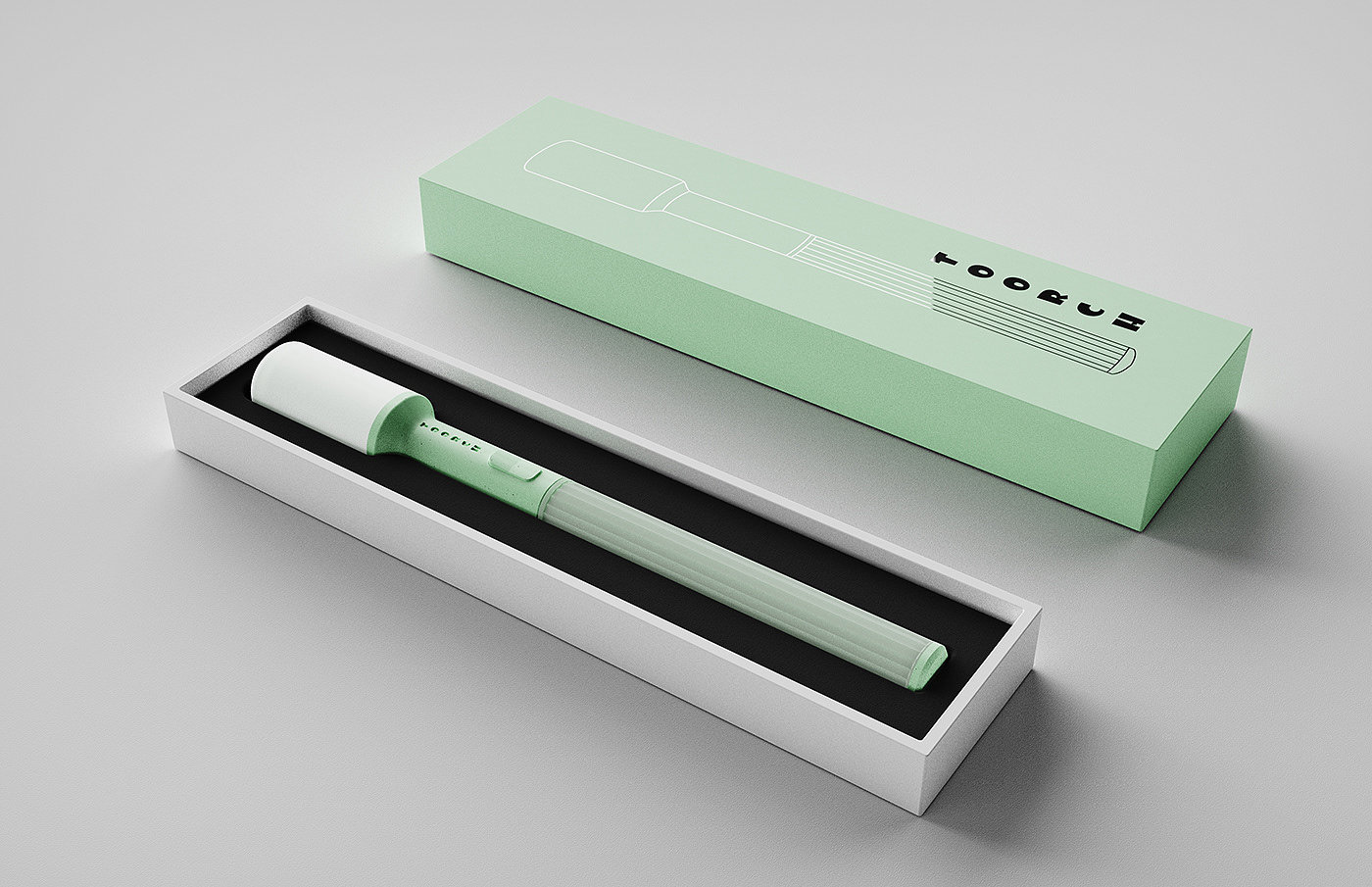 3D modeling，conceptual design，industrial design，product design，Flashlight design，