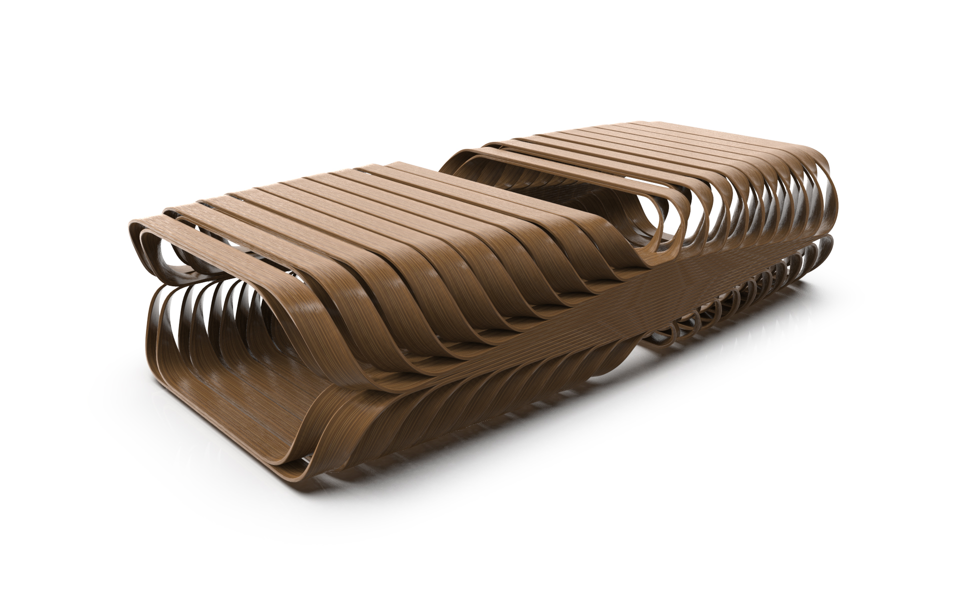Parametric bamboo seat，