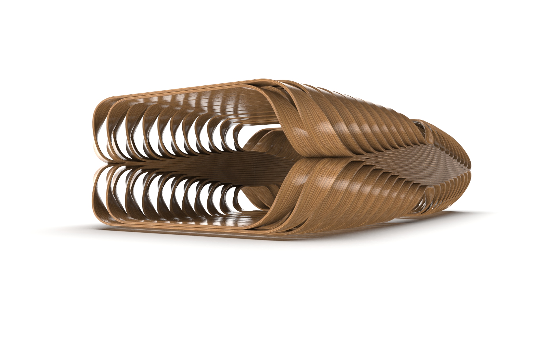 Parametric bamboo seat，